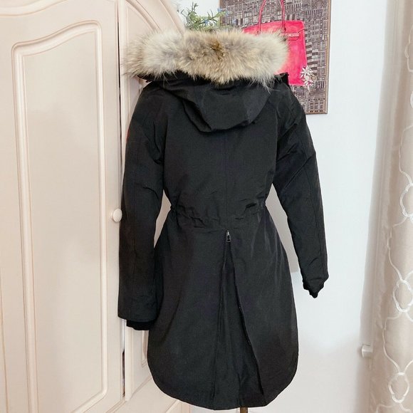 🔥Host Pick‼️Canada Goose Fur-Trim Hooded Black S - Picture 8 of 12